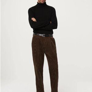 Frank and Oak Black Merino Wool turtleneck